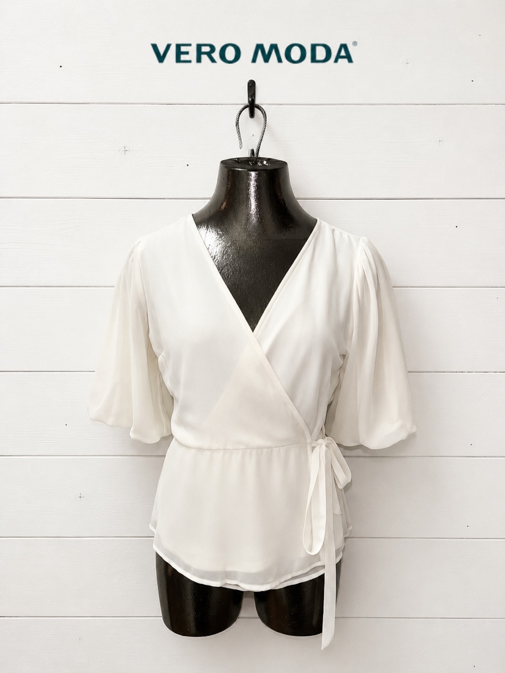 VERO MODA White Wrap Blouse NWT Size M